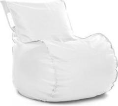 Style Homez XXL Mambo XXL Size Elegant White with Beans Lounger Bean Bag With Bean Filling