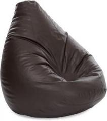 Style Homez XXXL Jumbo SAC Chocolate Brown Color with Beans Teardrop Bean Bag With Bean Filling