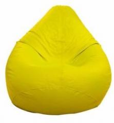 Styleco XL Yellow Teardrop Bean Bag With Bean Filling