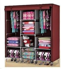 Styleys Fancy and Portable Foldable Fabric Closet Collapsible Wardrobe Polyester Collapsible Wardrobe