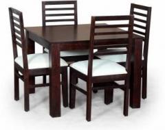 Suncrown Furniture Sheesham Wood Dining Table Set for Living Room Solid Wood 4 Seater Dining Set