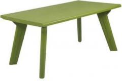 Supreme Bison Dining Table, Mehendi Green Plastic 6 Seater Dining Table