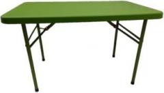 Supreme Blow Moulded Swiss Table, Moss Green Plastic 4 Seater Dining Table