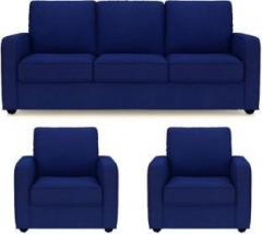 Supreme Fabric 3 + 1 + 1 Blue Sofa Set