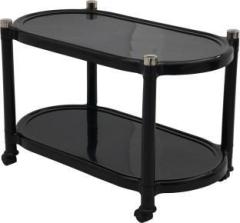 Supreme Furniture Aqua Center Trolley Rectangular Table Black Plastic Coffee Table