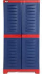 Supreme Fusion 02, Plastic Cabinet Cupboard For Storage Red Blue Plastic Almirah