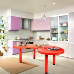 Supreme Moon Kids Dining Table, Red Plastic 4 Seater Dining Table