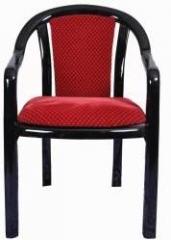 Supreme Ornate Black/Red Plastic Dining Chair