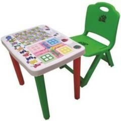 Surety For Safety Kids Seating Table & Chair Green Plastic Desk Chair