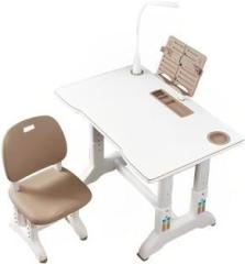 Syga Kids Height Adjustable Study Desk and Chair Set Engineered Wood Study Table