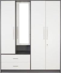 Tadesign Electa Premium Almirah With Locker & Mirror Engineered Wood 4 Door Wardrobe