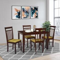 Tadesign Fiesta 1 Dining Table & 4 Dining Chairs Solid Wood 4 Seater Dining Set