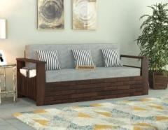 Taskwood Furniture Solid Sheesham Wood Sofa Set For Living Room / Hotel / Bed Room. 3 Seater Double Solid Wood Fold Out Sofa Cum Bed
