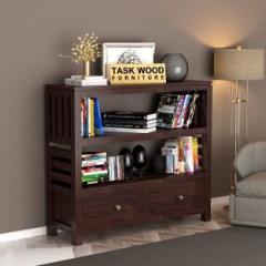 Taskwood Furniture Solid Wood Semi Open Book Shelf