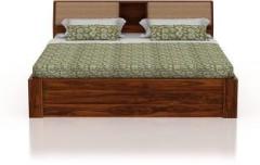 Tg Furniture Solid Sheesham Wood Queen Size Bed with Box Storage for Bedroom Solid Wood Queen Box Bed