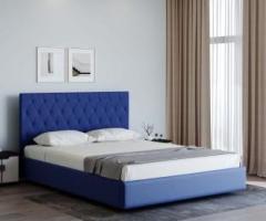 The Alankarr Chesterfield Upholstery Bed Engineered Wood Double Bed