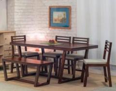 The Jaipur Living Athens Mango Solid Wood 6 Seater Dining Set