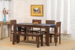 The Jaipur Living Hawaii Solid Wood 6 Seater Dining Set