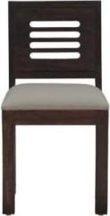 The Physical Furniture Premium Quality Solid Wood Dining Chair Set Of Four Cushion : Grey Solid Wood Dining Chair