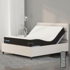 The Sleep Company Elev8 Smart Adjustable Denver Beige Bed Frame Metal King Bed