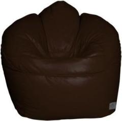 Threadvibeliving XXXL sofa mudda brown Bean Bag Sofa With Bean Filling