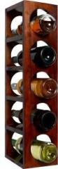 Timberly Bar Cabinet | Wine Rack with 5 Bottle Stacking Capacity for Home Solid Wood Bar Cabinet