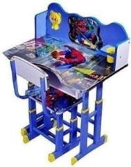 Toby Baby Desk /Kids study Table and chair cartoon printed height adjustable bench Metal Chair