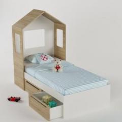 Topolino Kids Engineered Wood Single Drawer Bed