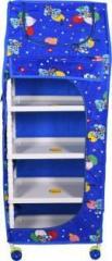 Totsy 5 Shelves Unbreakable Material PP Collapsible Wardrobe