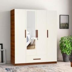 Trevi Mustang With Drawer With Mirror Engineered Wood 4 Door Wardrobe