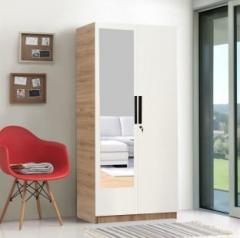 Trevi Ozone Deluxe With Drawer With Mirror Engineered Wood 2 Door Wardrobe