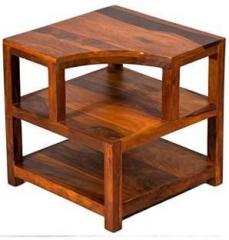 True Furniture Sheesham Wood Opal Bedside End Table for Home Solid Wood Bedside Table