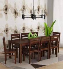 True Furniture Solid Wood 8 Seater Dining Set