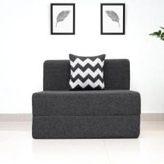 Uberlyfe 1 Seater Sofa Cum Bed | 3 Ft x 6 ft | Premium Jute | 1 Cushions Single Sofa Bed