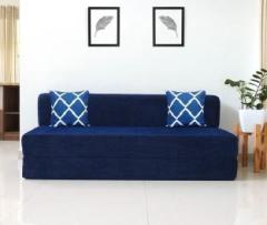 Uberlyfe 3 Seater Sofa Cum Bed | 6 Ft x 6 Ft |Premium Chenille | 2 Cushions Double Sofa Bed