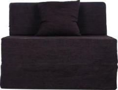 Uberlyfe One Seater Sofa Cum Bed Jute Fabric Washable Cover Perfect for Guests Single Sofa Bed