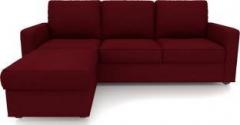 Urban Ladder Apollo Compact Fabric 3 + 1 Sangria Red Sofa Set