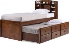 Urban Ladder Ateneo Trundle Solid Wood Single Bed With Storage
