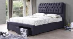 Urban Ladder Cassiope Upholstered Engineered Wood Queen Bed With Storage