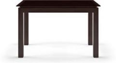 Urban Ladder Diner Glass Top Solid Wood 4 Seater Dining Table