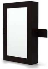 Urban Ladder Ibex Wall Mirror with Storage Solid Wood Wall Mount Cabinet