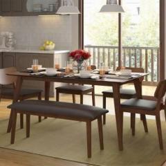 Urban Ladder Lawson Solid Wood 6 Seater Dining Table