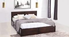 Urban Ladder Rille Solid Wood King Bed With Storage
