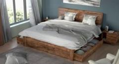 Urban Ladder Terence Solid Wood King Bed With Storage