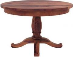 Urban Wood Knit 4 Seater Round Dining Table Solid Wood 4 Seater Dining Table