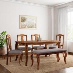 Vintej Home Janus Sheesham Solid Wood 6 Seater Dining Set