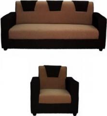Westido Kay2 Fabric 3 + 1 Cream Brown Sofa Set
