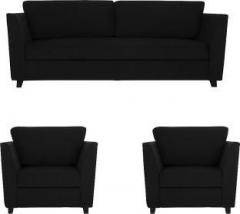 Westido Mila Fabric 3 + 1 + 1 Black Sofa Set