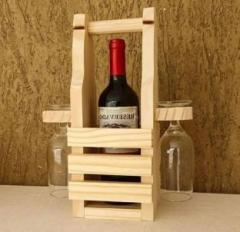 Womenium Craft Wooden Bottle Rack Cabinet