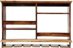 Woodcrest Solid Wood Bar Cabinet